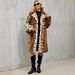 Luxury Faux Fur Coat – Oversized Long Women’s Jacket With Leopard Print, Vegan & Ethical Fashion_ecoleips.com