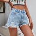27-In Stock-35863# Cross-Border European And American Fashion Trendy Unique Distressed Denim Shorts For Women_ecoleips.com