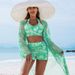 Aria Basics 2025 European And American Sexy Swimsuit For Women, Two-piece With Printed Shorts, Three-piece Bikini Set_ecoleips.com