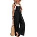 Women's Mid Waist Retro Style Solid Color Casual Pants Overalls Hot Selling European And American Trousers_ecoleips.com