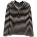 Fashionable Striped Hooded Long-Sleeve T-Shirt, Versatile For Spring And Autumn, Plus-Size Women's Clothing, Slimming, A_ecoleips.com