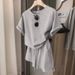 Women's Fashionable Casual Two Piece Set Short Sleeved T-Shirt And Pants Outfit_ecoleips.com