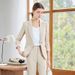 Elegant Navy Blue Suit for Women Petite New Style for Spring And Autumn Suitable for Teachers Banks Hotels Work Uniforms_ecoleips.com