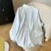 Women's Stylish Long Sleeved Sun Protective Shirt Jacket Thin Loose Top with Butterfly Patchwork Back in Stock Summer Fashion_ecoleips.com