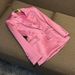 Women's Pink Satin Slim Fit Blazer Pencil Skirt Two Piece Set European American Style Party Outfit Fashion Commuting_ecoleips.com