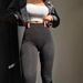 Women's Clothing Women's Ribbed High-Waisted Leggings - Sculpting Compression Pants (4 Colors, S-L)_ecoleips.com