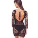 Women's Clothing Beach Vacation Sun Protection Clothing Sexy Hollow Lace Hook Flower Backless Dress Bikini Blouse_ecoleips.com