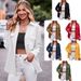 Verve 2025 Women's Autumn Winter New Casual Fashion Double Pocket Loose Long Sleeve Solid Color Shirt_ecoleips.com