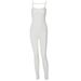 2024 New Summer Solid Color Slim Fit Strap Jumpsuit For Women Wholesale From European And American Cross-Border Fashion_ecoleips.com