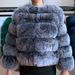 K Long-sleeved Women's Faux Fox Fur Coat; New Fashion Warm High-quality Overcoat._ecoleips.com