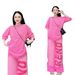Women's Clothing Southeast Asian Fashion Women's Sporty Casual Two-Piece Set Summer Style American Print Short Sleeve Top Wide Leg Pants_ecoleips.com
