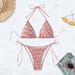 Verve 2025 New Two-Piece Swimsuit For Women Sexy Three-Point Tie Bikini Swimwear_ecoleips.com