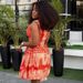 2025 European American Fashion Spring/Summer New African Women's Pleated Dre, Stylish And Elegant Sleevele Sweet_ecoleips.com