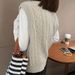 Autumn And Winter High-End Sweater, Vest, Cardigan, Women's Autumn And Winter French Knitted Vest, Sleeveless Vest, Thic_ecoleips.com