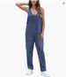Women's Clothing High Top Denim Jumpsuit Casual Sleeveless Loose Overalls Jeans_ecoleips.com