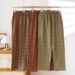 Spring And Summer Couples Long Trousers Cotton Double-layer Yarn-dyed Homewear Men And Women Plaid Pajama Pants_ecoleips.com