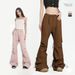Suitable For All Seasons Drawstring Adjustable American Style Thin Cargo High Street Loose Sweatpants Quick-Dry Slimming Flared Casual Pants For_ecoleips.com