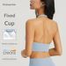 Aido NUF Halter Neck Beauty Back Vest Women's Top One-Piece With Chest Pad Sports Bra Fitness Yoga Wear_ecoleips.com
