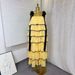 Women's Clothing Spring New Sleeveless Solid Color Wide Strap Long Loose Ruffle Cake Dress Fashion_ecoleips.com