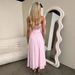 Women's Clothing Spring And Summer New Sling Ruffled Dress Ins Leisure Loose Vacation Dress Women_ecoleips.com