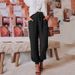 Suitable For All Seasons Women's Solid Color Casual Pocket Slim New Drawstring Pencil Pants For Women_ecoleips.com