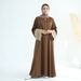 Modest Abaya Dress/Muslim Dress Women Exquisite Embroidered Abaya Dress - Traditional Long Sleeve Maxi Robe With Tribal Embroidery & Pockets_ecoleips.com