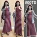 Autumn New Korean Fashion Striped Knitted Maternity Dress_ecoleips.com