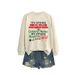 IT'S EITHER SERIAL Independent Store Fashionable And Versatile Women's Autumn/Winter Sweatshirt_ecoleips.com