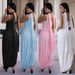 Elegant Split-Thigh Dress With Flowing Tie Details - Stretchy Four-Way Knit Fabric, Sleeveless Bodycon Midi Set_ecoleips.com
