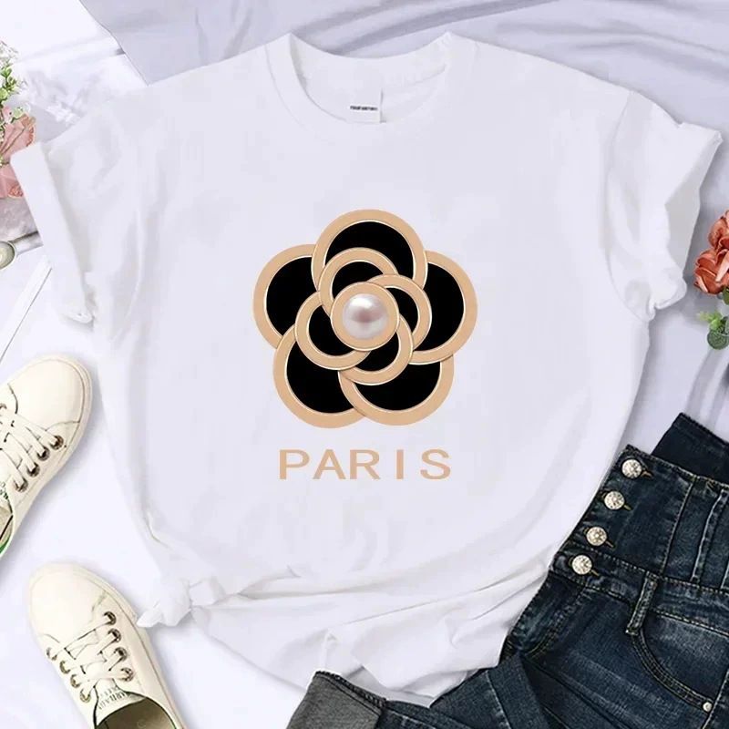 Luxury Floral Print Women's Summer Top – Premium Quality Sleeveless Blouse For Plus Size (Black/White, XS-XXXL, EU Sizing)_ecoleips.com