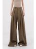 Aria Basics Brown Wide-Leg Suit For Women 2025 Spring And Autumn New High-Waisted Extra Wide Design Straight Loose Draped Casual_ecoleips.com