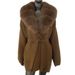 Luxury Oversized Knit Cardigan With Real Fox Fur Collar - Elegant Loose Fit Long Sleeve Open Front Sweater For Women_ecoleips.com