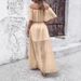European And American 2025 Summer New Vacation Style Sexy Off-Shoulder Solid Color Dress Cross-Border_ecoleips.com