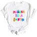 European American Cross-border Foreign Trade Wholesale Clothing, Fun And Fashionable Letter Print Round Neck Plus-size_ecoleips.com