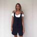 New 2025 Style Women's Slim Fit Straight Leg Jumpsuit Denim Shorts European American Overalls Wholesale_ecoleips.com