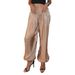 Glossy Lantern Pants for Women European American Style Spring Summer Street Fashion Low Waist Tapered Leg Long Pants_ecoleips.com