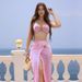 Aria Basics New Sexy Hot Girl Strapless Two-piece Bikini Swimsuit For Women Long Skirt, Three-piece Set With High-cut Design,_ecoleips.com