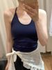 K New Style Of U-shaped Vest With Chest Cushion And Hanging Neck, Suitable For External Wear, Slim Fit And Slimming, Hollowed Out And Beautiful Back_ecoleips.com