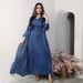 Verve Mq056 Modest Shiny Silk Dress Dubai Turkish Robe Fashion Abaya Soft Two-Piece Set_ecoleips.com