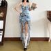 2025 Cross-Border European And American Style Spring New Women's Solid Color Slim High Waist Fashion V-Neck Strap_ecoleips.com