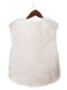 K Faux Fur Coat Vest For Women; Warm Vest Coat_ecoleips.com