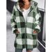 Women's Clothing Soft Fleece Zip-Up Hoodie Coat For Women – Plaid Long Sleeve Jacket With Pockets (8 Colors, S-6XL, Comfort Fit)_ecoleips.com