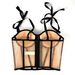 Women's Clothing Fishbone Bra Sexy Perspective Slim Line Bow Tie Belt Chest Pad Outer Wear Bra_ecoleips.com
