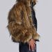 Trendy Faux Fur Coat With Metal Zipper & Hood, Oversized Streetwear Jacket For Women, Winter Fashion Outerwear (Black/Beige)_ecoleips.com
