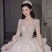 Luxury Lace Wedding Dress for Brides 2026 New Style Long Sleeved Gown Suitable for Petite plus Sizes And Maternity Wear Heavy Embroidery D109_ecoleips.com