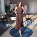 Women's Sleeveless Button Front A-Line Dress High Waist Summer Casual Elegant Wrap Dress Polyester Stretch Comfortable_ecoleips.com
