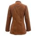 Women's Clothing Retro Long Sleeved Double Breasted Decorative Jacket Solid Color Coat_ecoleips.com