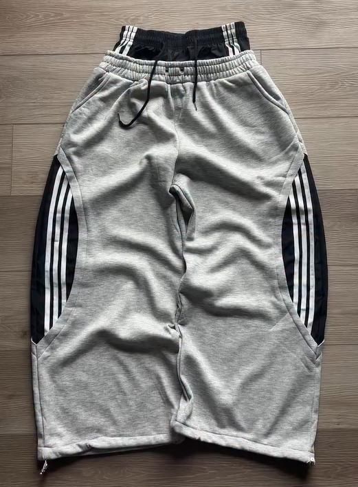 Spring New American-style For Men And Women, Elastic Casual Striped Long Pants, Trendy Retro Loose Straight Wide-leg_ecoleips.com
