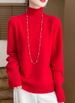 K Women's Half-turtleneck Sweater; New Style With Raglan Sleeves; Loose Innerwear Pullover; Long Sleeves. No Necklace And Bag._ecoleips.com
