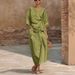 Women's Clothing Women's Casual Loose Dress Two Piece Set Solid Color Spring Summer For Formal & Casual For Women_ecoleips.com